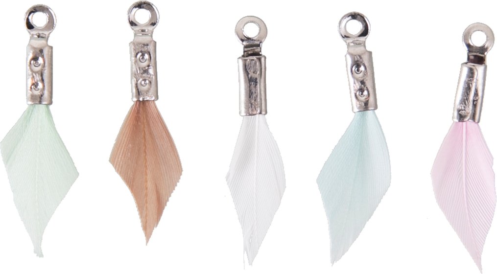 Rico Design Feder Mix sorbet 17mm 5 Stück