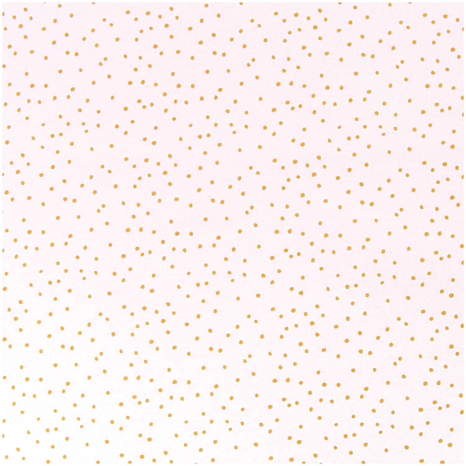 Rico Design Stoff rosa Punkte gold 140cm