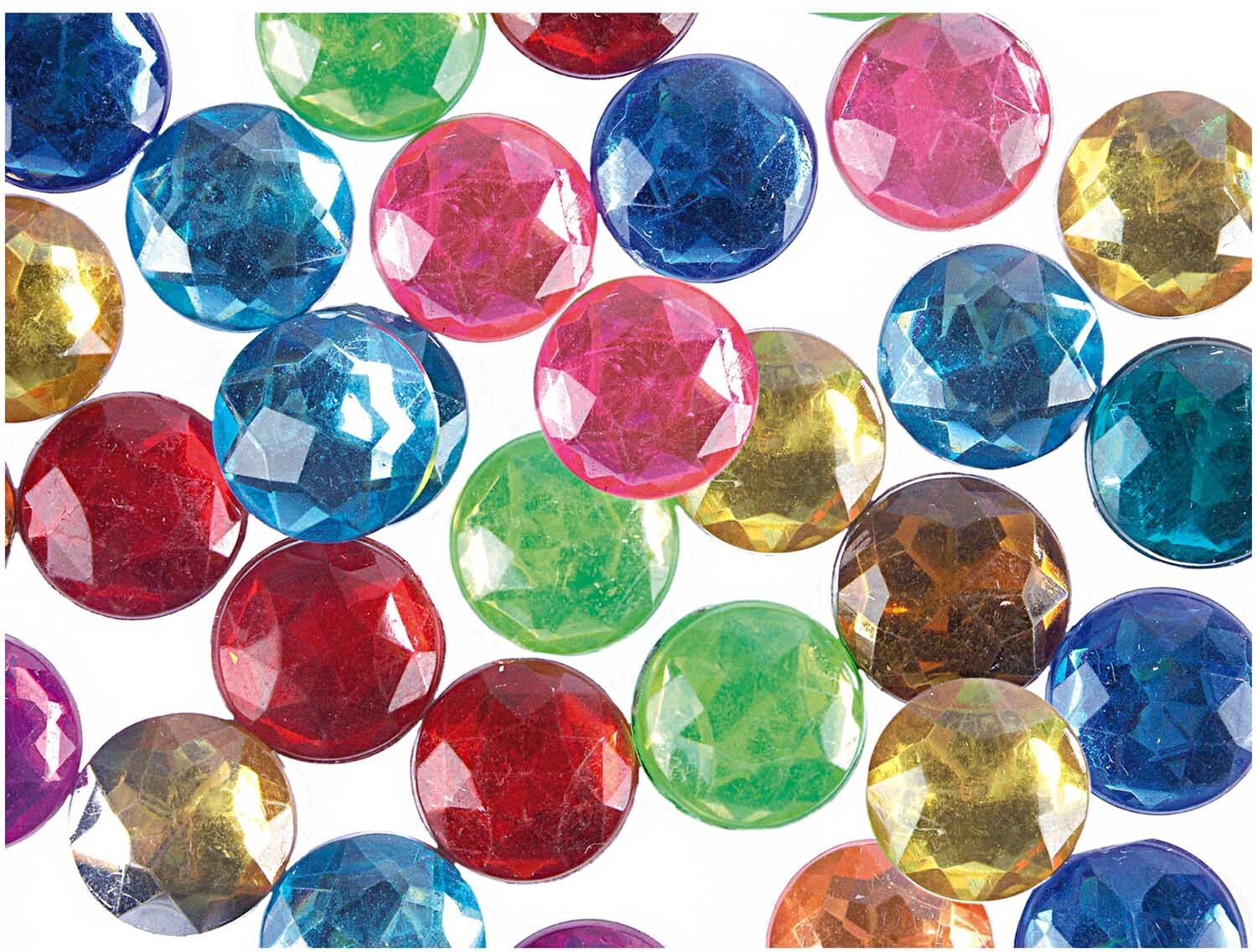 Rico Design Strass Kreis mehrfarbig 60 Stück