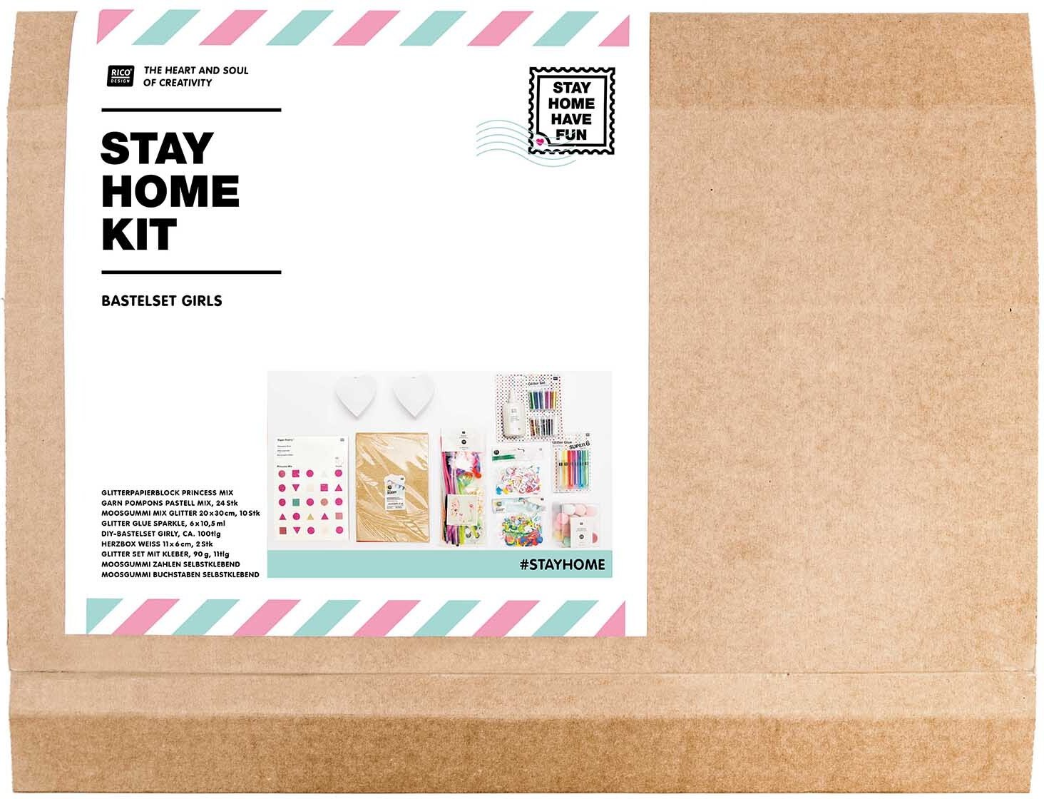 Rico Design DIY Set Basteln für Kinder Glitter