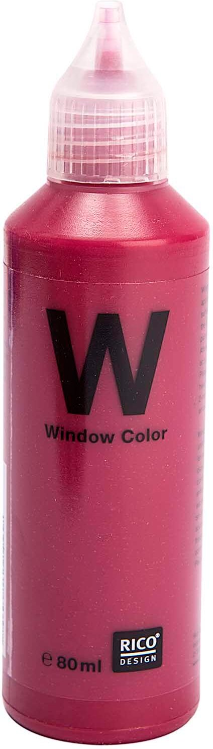 Rico Design Window Color transparent 80ml Granatrot