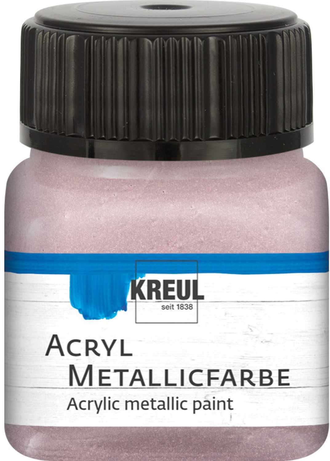 KREUL Acryl Metallicfarbe 20ml Roségold