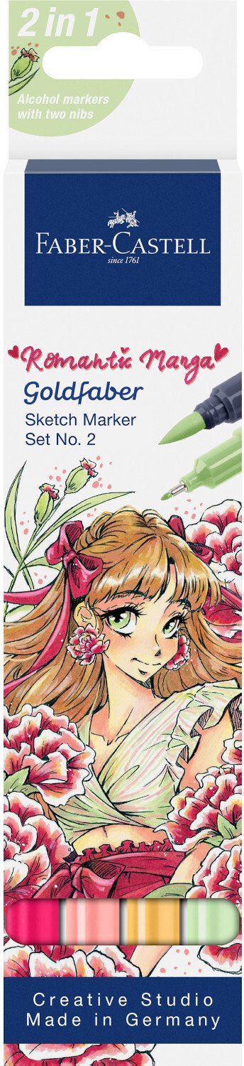 Faber Castell Goldfaber Sketch Marker Romantic Manga 2 Set