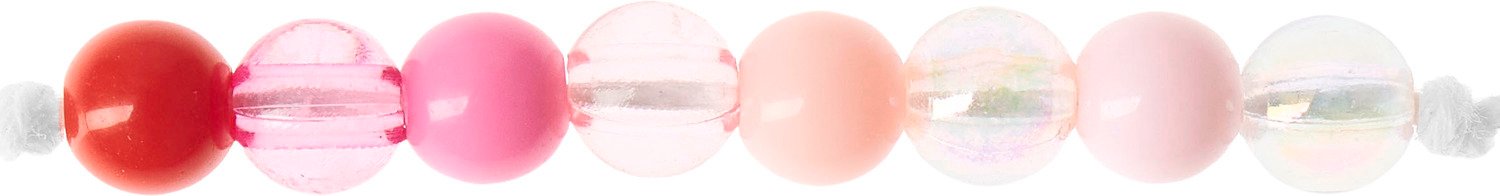 Rico Design itoshii Kunststoffperlen Rosa/ Irisierend Mix