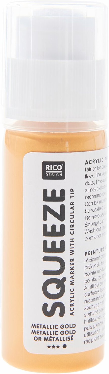 Rico Design Squeeze Acrylic Marker 60ml Metallic Gold