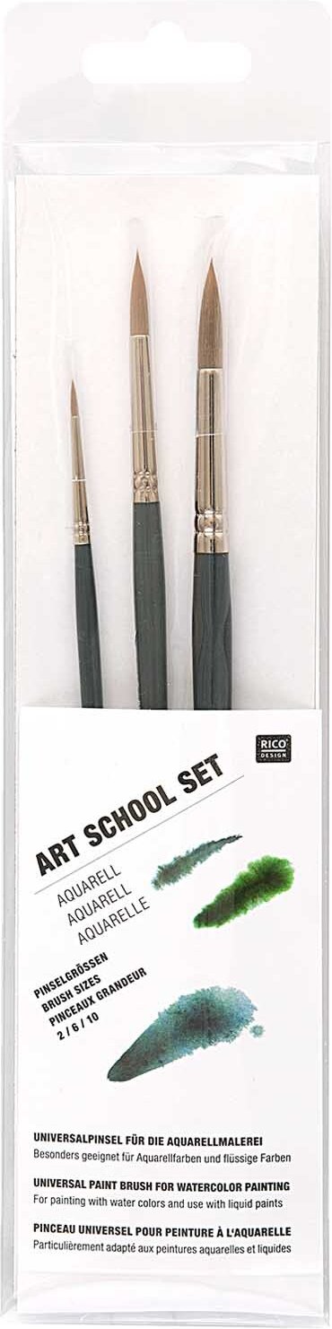 Rico Design Pinsel Art School Aquarellset 2 6 10