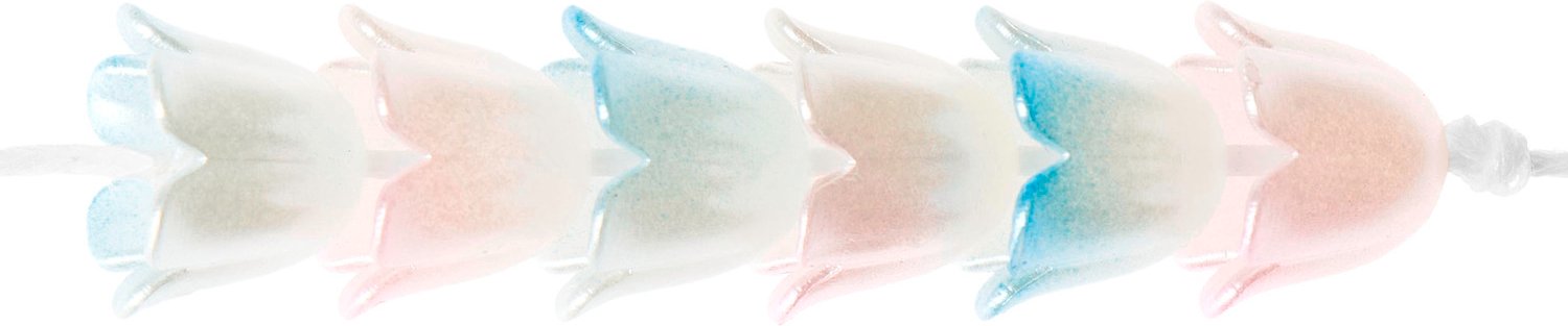 Rico Design itoshii Blumen Perlen Perlrosa/Blau