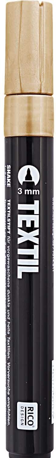 Thumbnail - Rico Design Textilmarker dunkle Stoffe Gold