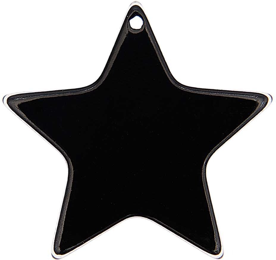 Rico Design itoshii Stern Scheibe schwarz 35x2mm 1 Stück