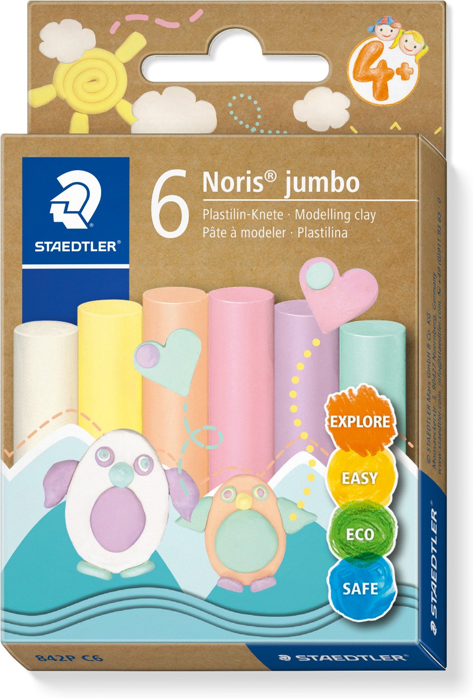 Plastilin-Knete Noris jumbo