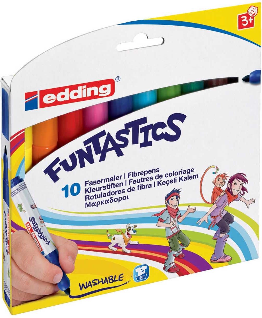 edding Funtastic Filzstifte 10er Set Mehrfarbig