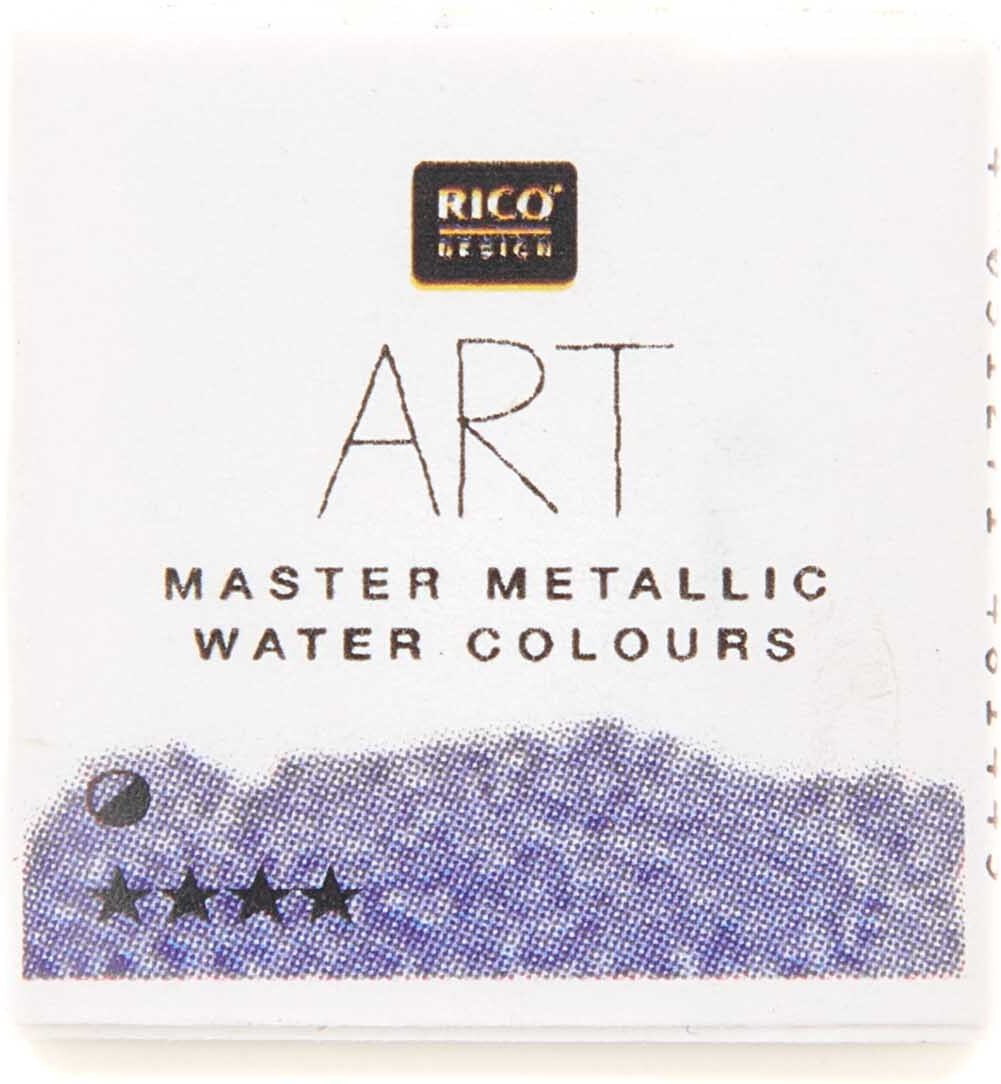 Rico Design ART Master Metallic Aquarellfarbe halbes Näpfchen Violett