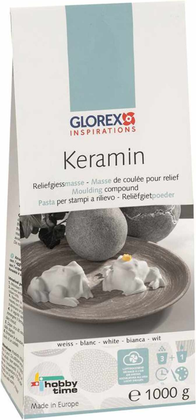 Glorex Keramin hellweiß 1000g
