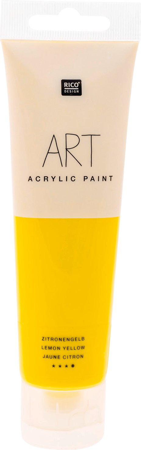 Rico Design ART Künstler Acrylfarbe 100ml Zitronengelb