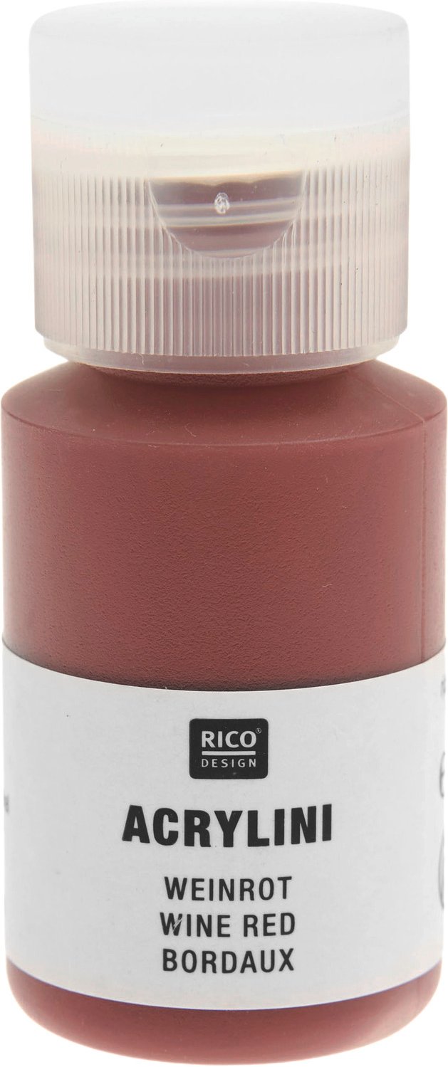 Rico Design Acrylini Acrylfarbe Weinrot