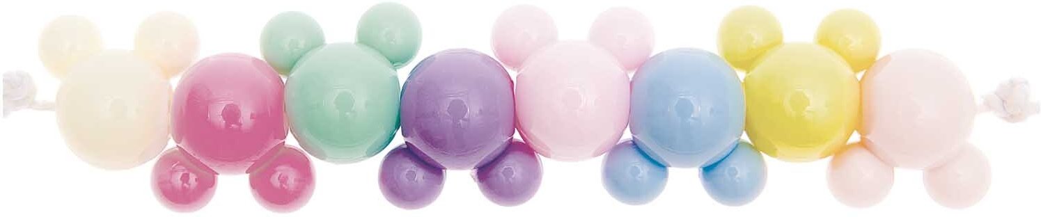 itoshii Teddy Perlen pastell 15mm 8 Stück