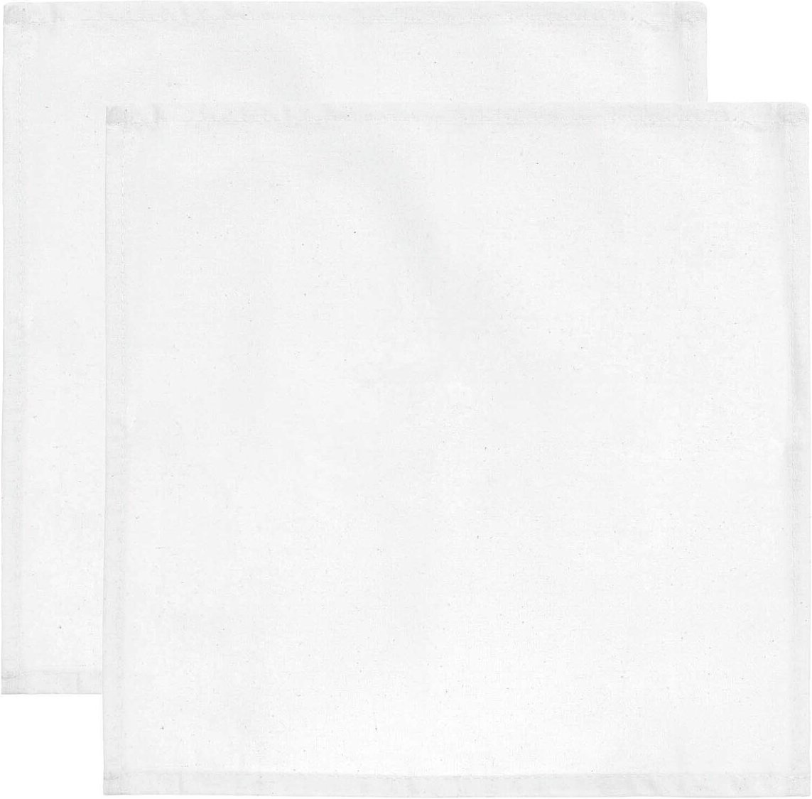 Rico Design Stoffserviette 2 Stück weiß 30x30cm