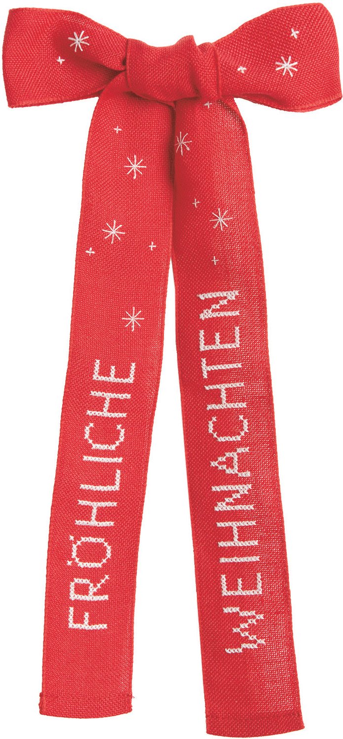 Rico Design Stickpackung Schleife Fröhliche Weihnachten