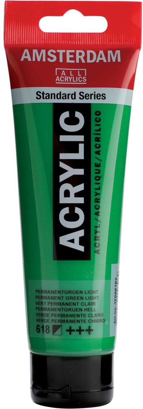 AMSTERDAM Acrylfarbe 120ml Permanentgrün Hell