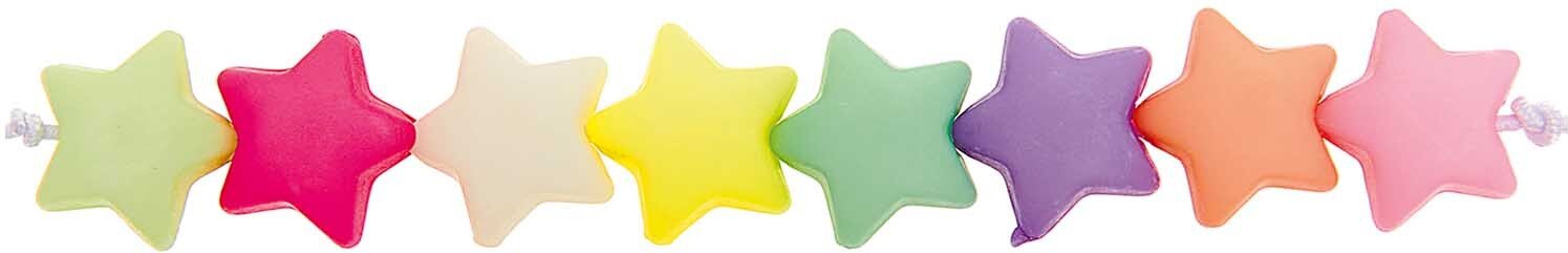 Thumbnail - itoshii Stern Perlen pastell 11x6mm 40 Stück