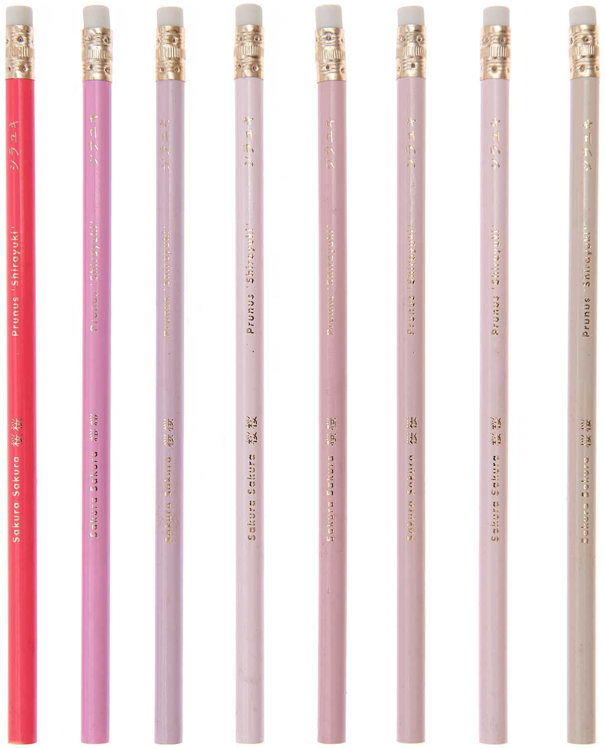 Rico Design Paper Poetry Bleistifte All shades of Sakura 8er-Set Rosa