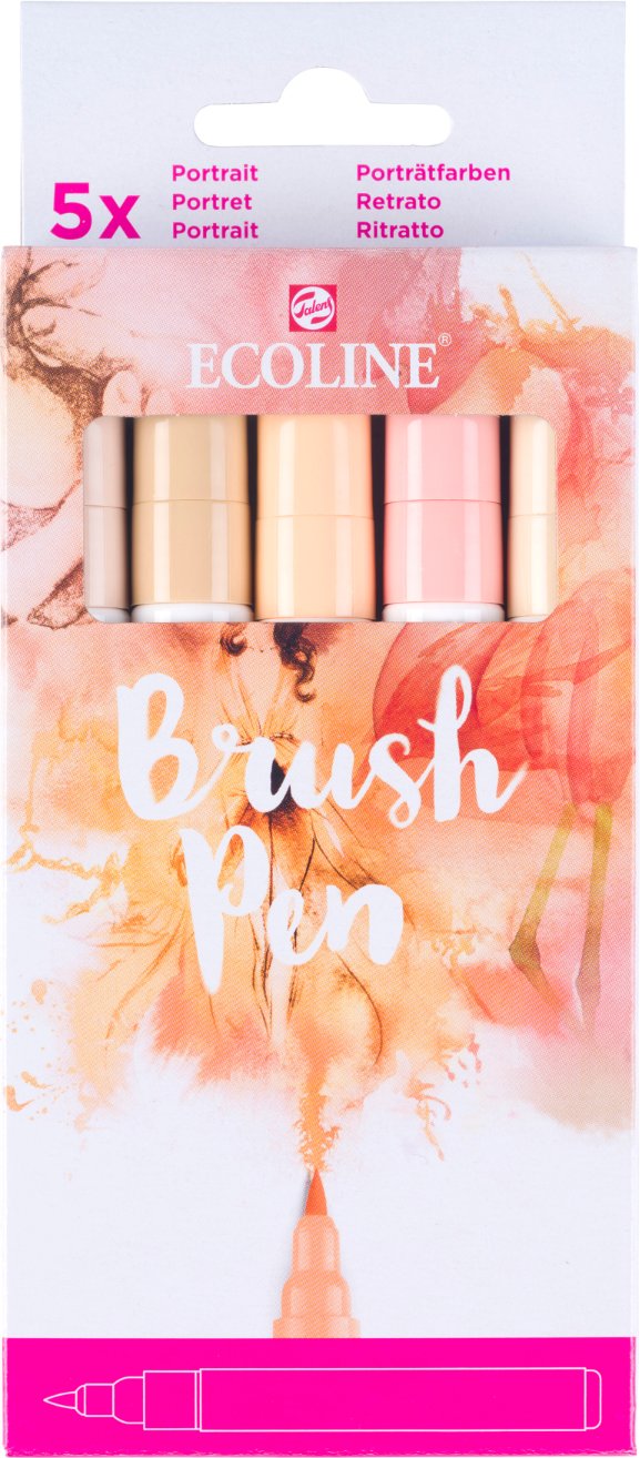 Thumbnail - ECOLINE Ecoline Brush Pen Set Portraitfarbe