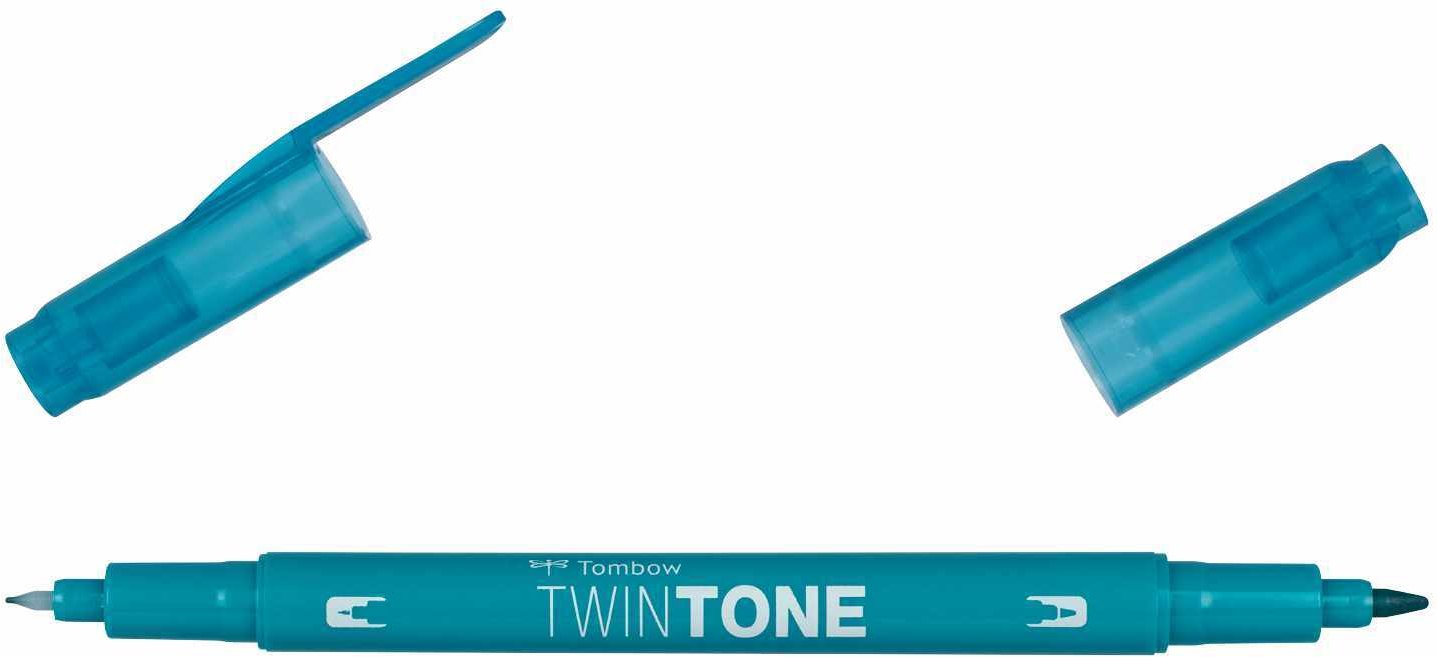 Tombow TwinTone Fasermaler Turquoise Blue