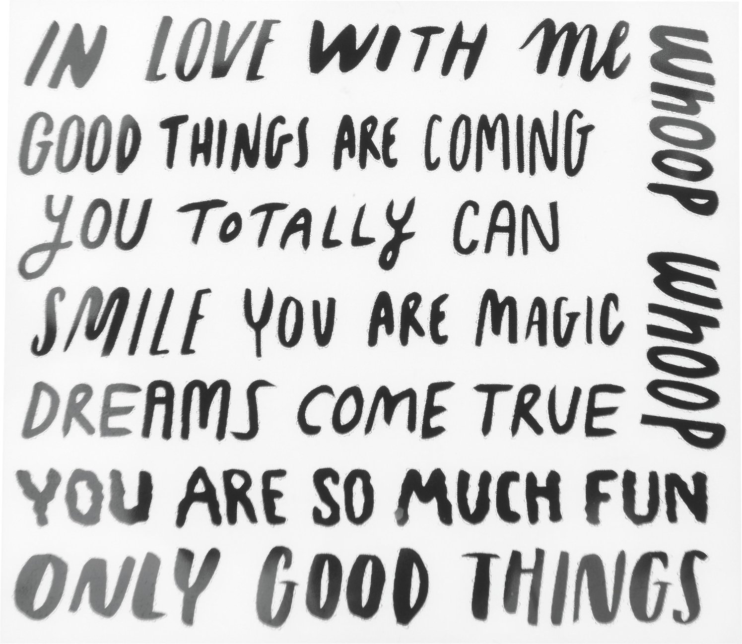 Rico Design itoshii - Ponii Beads Bügelmotiv Schriftzüge 8 Designs