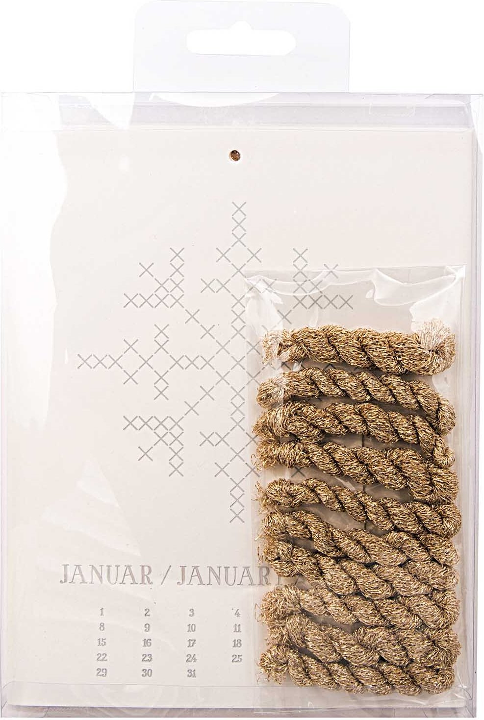 Rico Design Paper Poetry Kalender zum Besticken immerwährend irisierend mit Garn