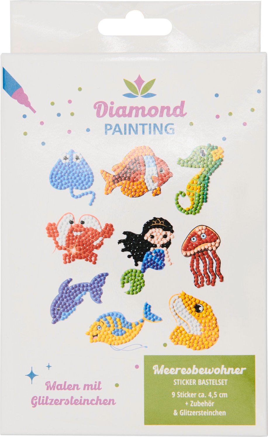 Diamond Painting Sticker Meeresbewohner