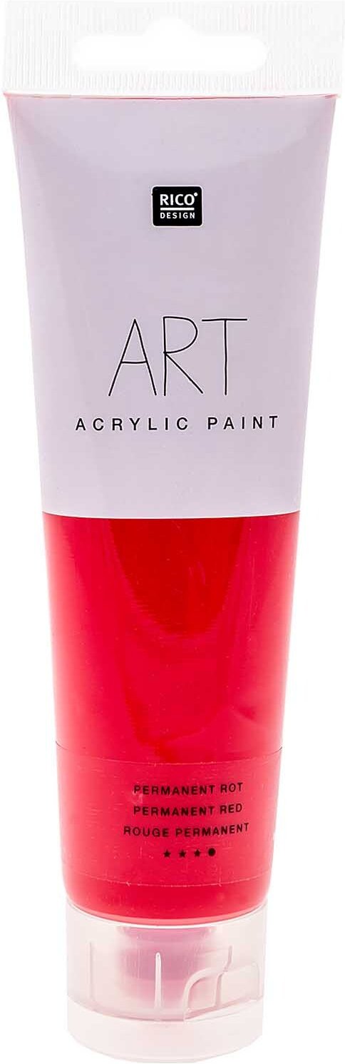 Rico Design ART Künstler Acrylfarbe 100ml Permanent-Rot