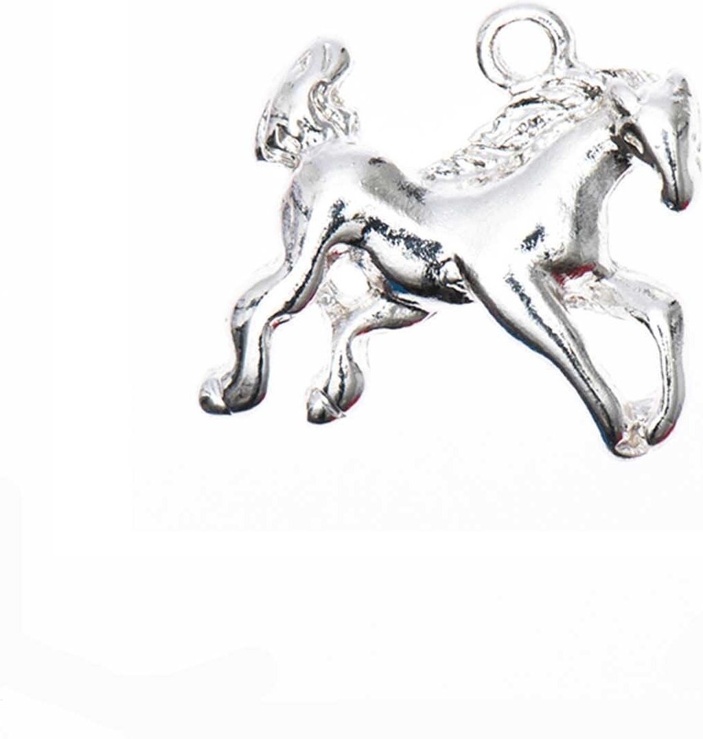 Rico Design Anhänger Pferd Silber 17x17mm
