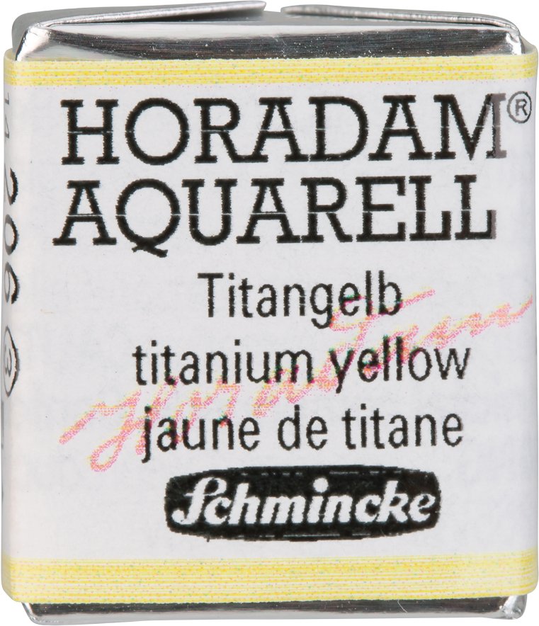 Schmincke HORADAM Aquarellfarbe 1/2 Näpfchen Titangelb