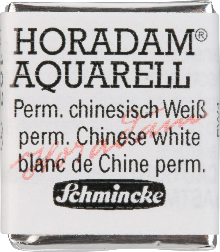 Schmincke HORADAM Aquarellfarbe 1/2 Näpfchen Permanent chinesisch weiß