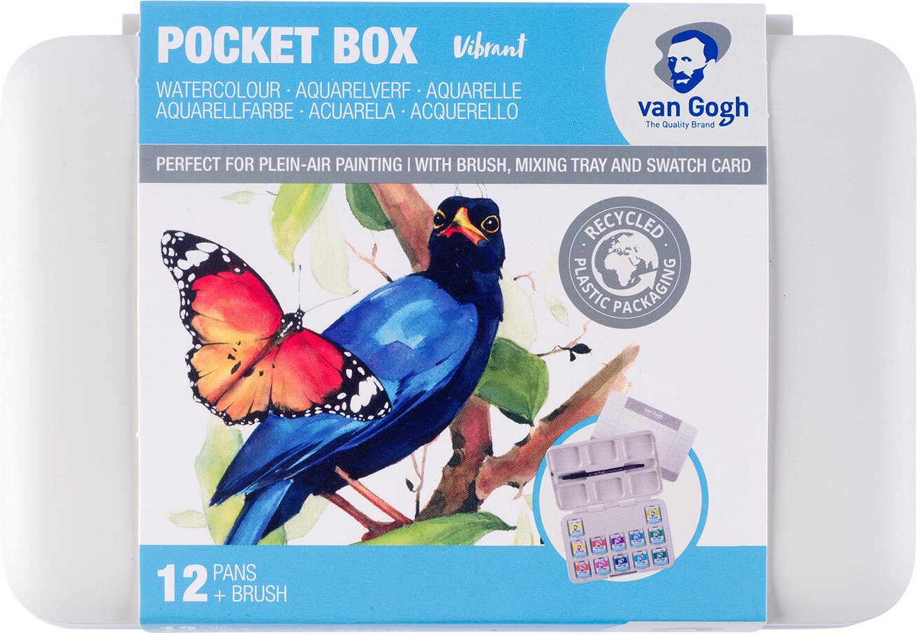 van Gogh Aquarell Set intensive Farben 12 Näpfchen Mehrfarbig