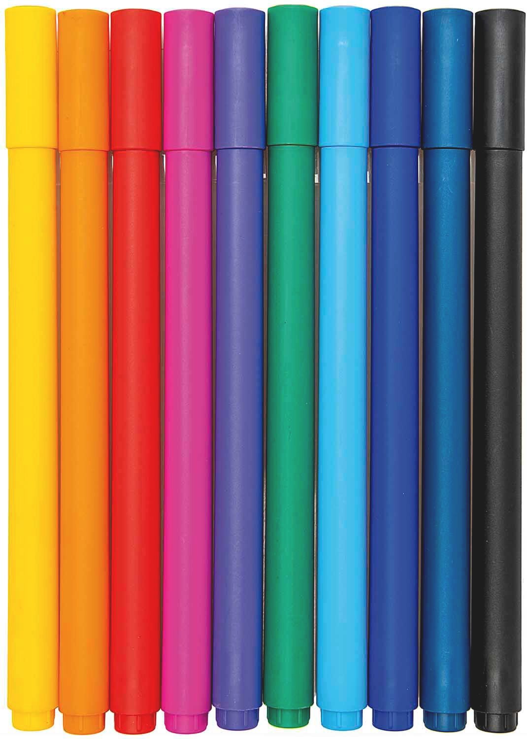 Rico Design Paper Poetry Gelstifte-Set fein 0,4mm 10 Stück Mehrfarbig