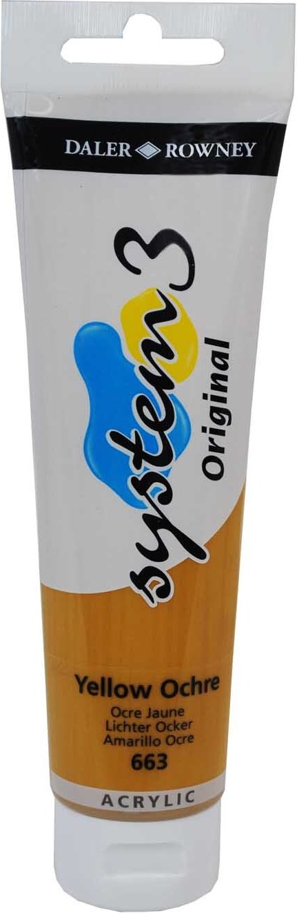 Daler-Rowney System 3 150ml Yellow Ochre