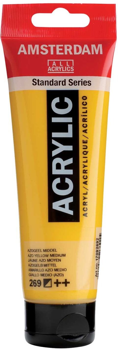AMSTERDAM Acrylfarbe 120ml Azogelb Mittel