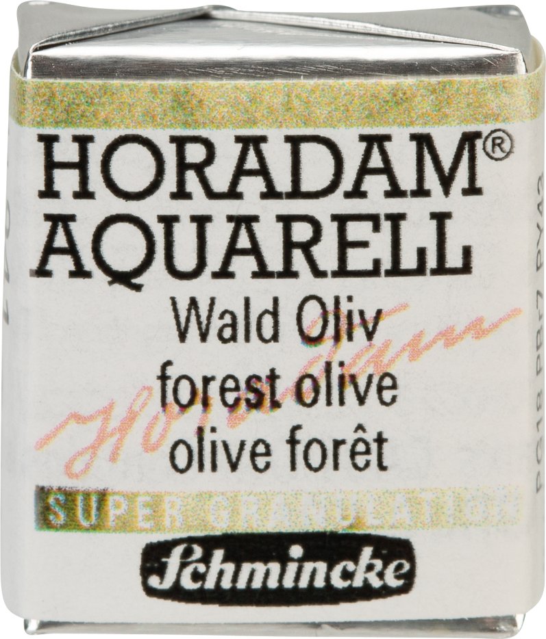 Schmincke HORADAM Aquarellfarbe 1/2 Näpfchen Wald Oliv
