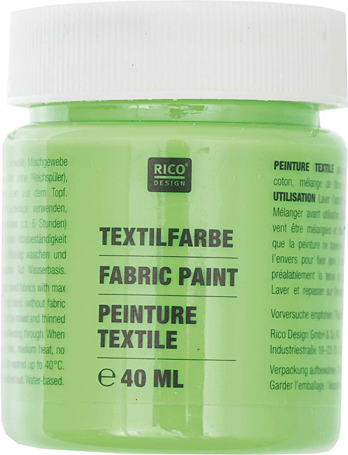 Rico Design Textilfarbe Neongrün