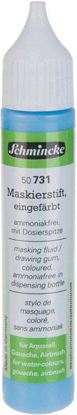 Schmincke Maskierstift eingefärbt blau 25ml Blau