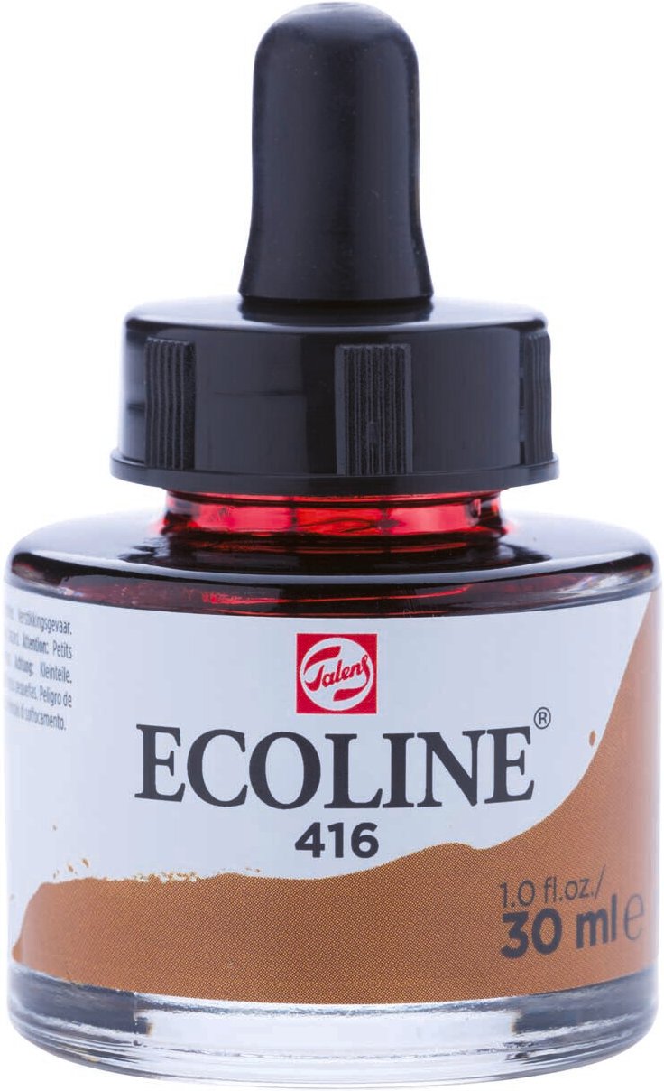 ECOLINE Flüssige Wasserfarbe 30ml Sepia