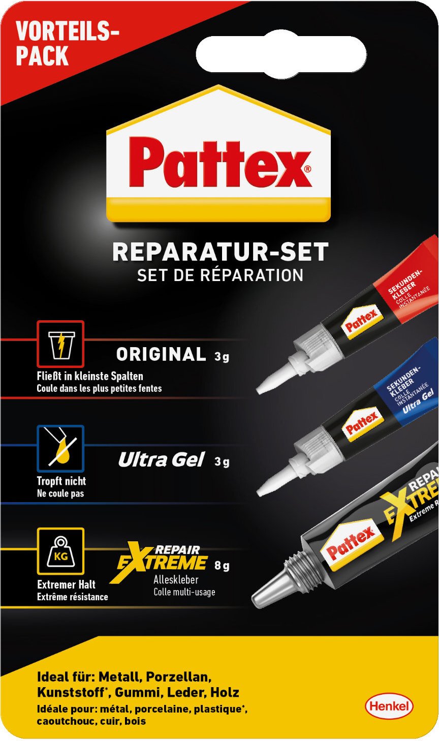 Pritt/Pattex Reparatur-Set-Kleber