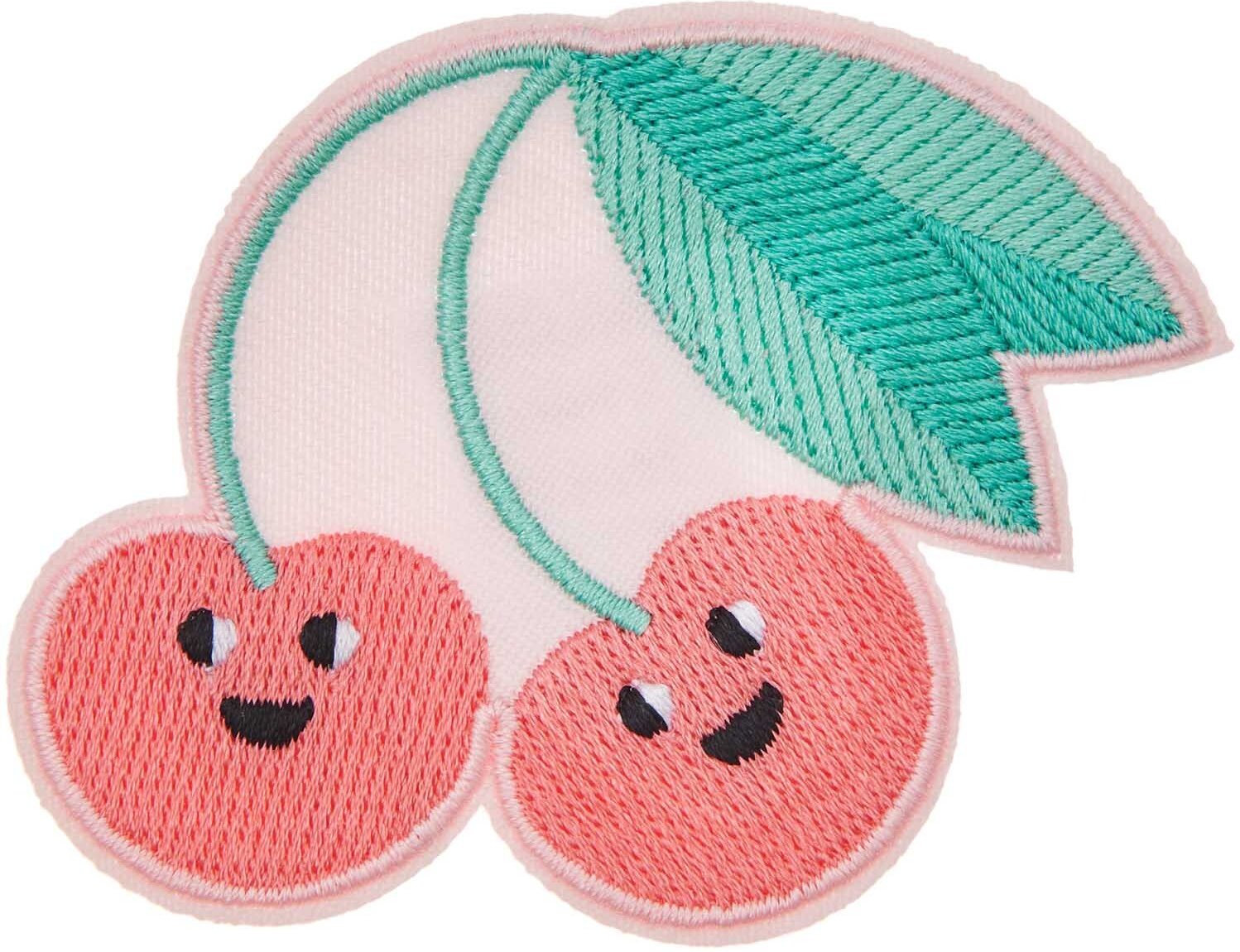 Patch Doppelkirsche zum Aufbügeln 6,9x5,3cm