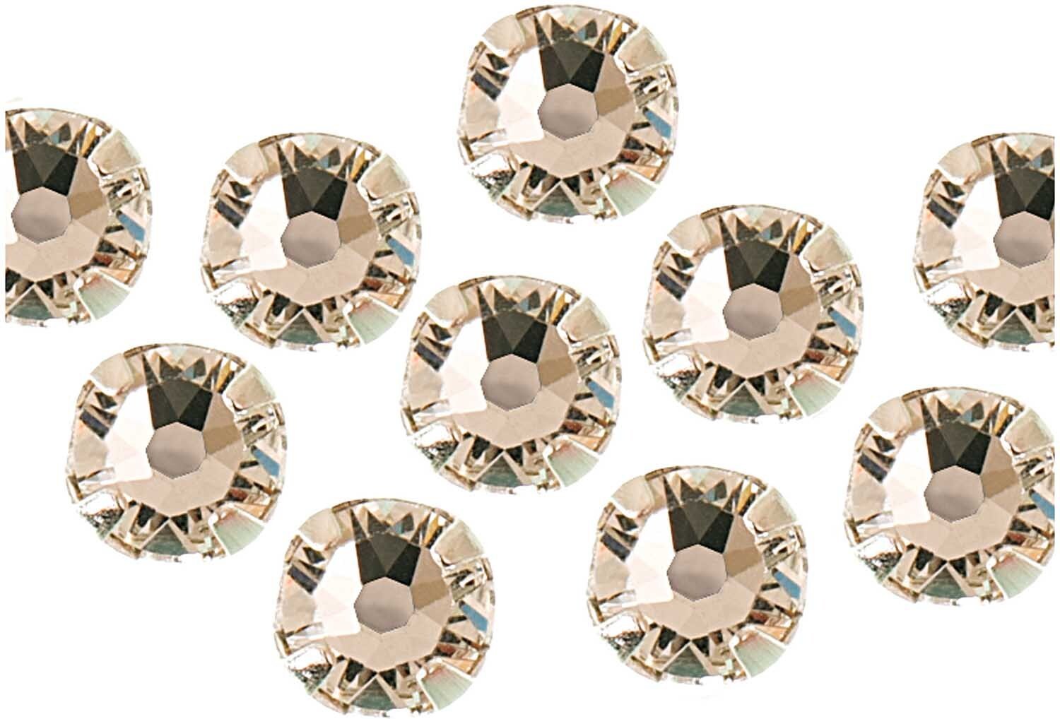 Rico Design Aufnähsteine im Kessel crystal 4mm 10 Stück