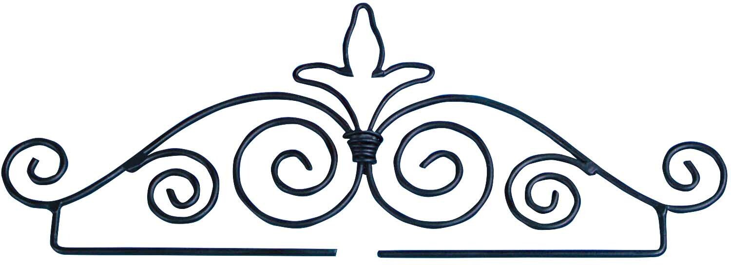 Rico Design Dekobügel Lilie schwarz 21cm