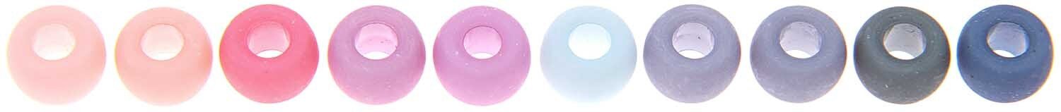 Rico Design itoshii - Ponii Beads matt Erdfarben 9x6mm 400 Stück