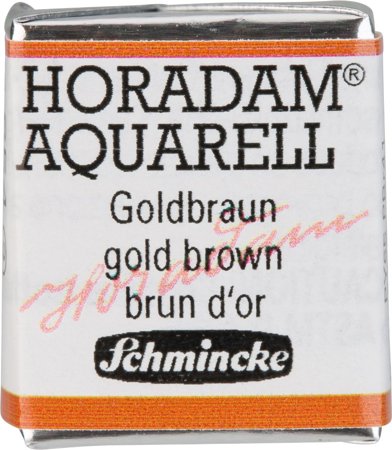 Schmincke HORADAM Aquarellfarbe 1/2 Näpfchen Goldbraun