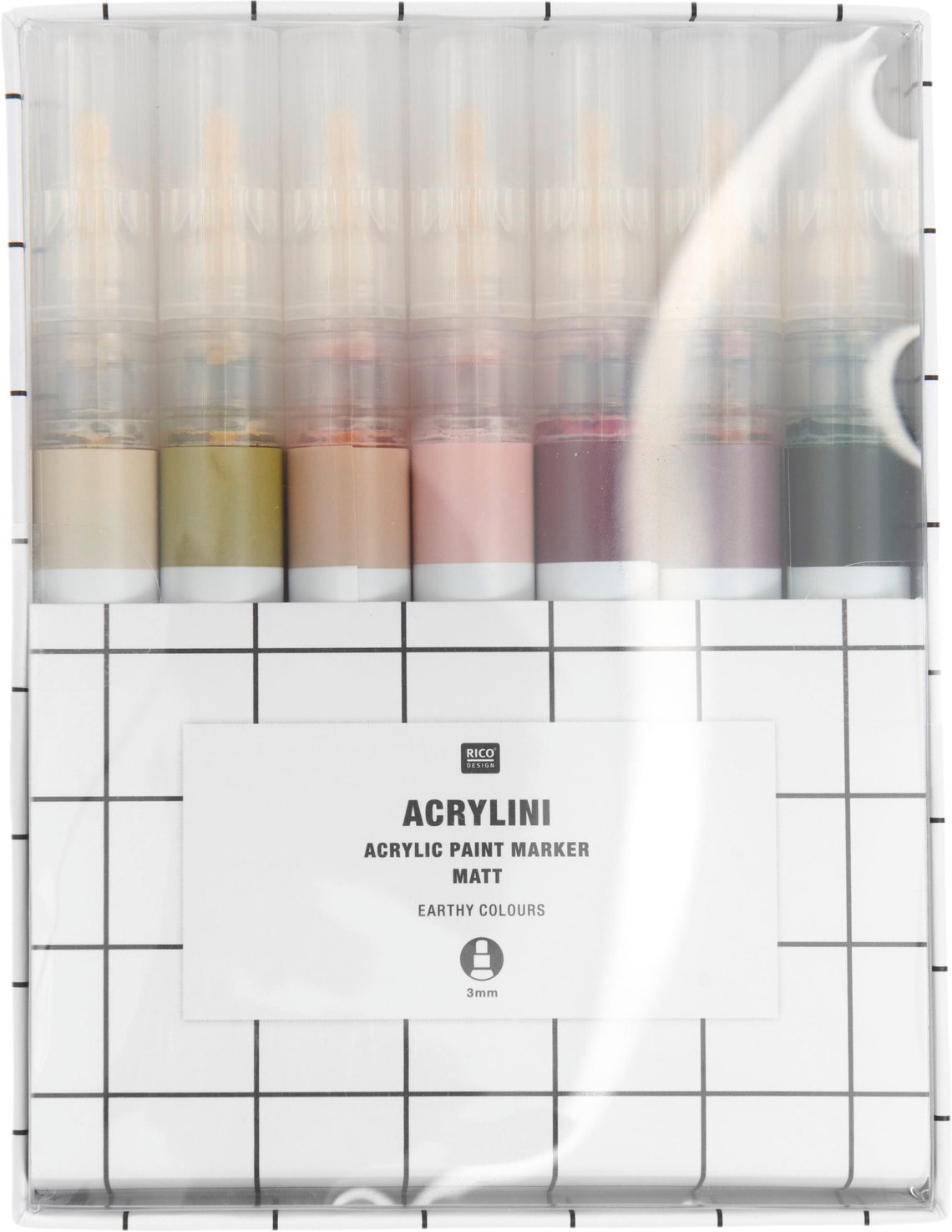 Rico Design Acrylini Marker Set Earthy Colours Earthy Colours