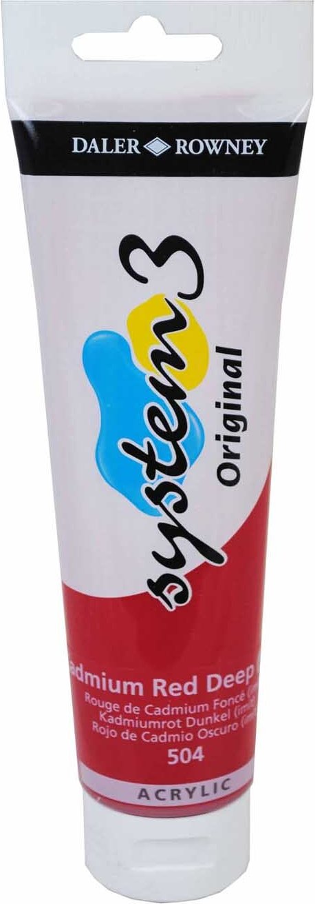 Daler-Rowney System 3 150ml Cadmium Red Deep